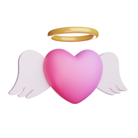 Heart Wings  3D Icon