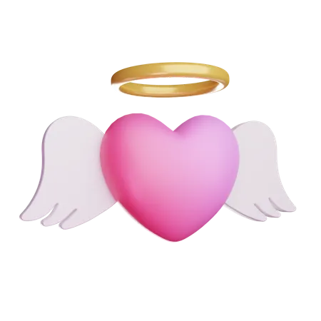 Heart Wings  3D Icon