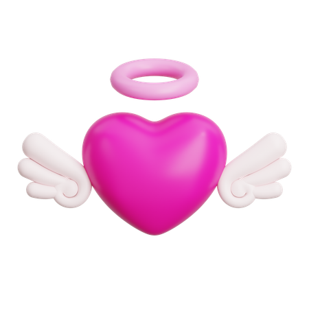 Heart Wings  3D Icon