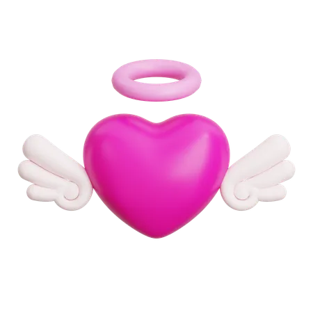 Heart Wings  3D Icon