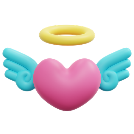 Heart Wings  3D Icon