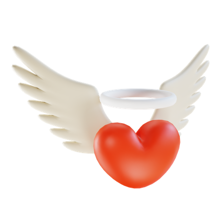 Heart Wings  3D Icon