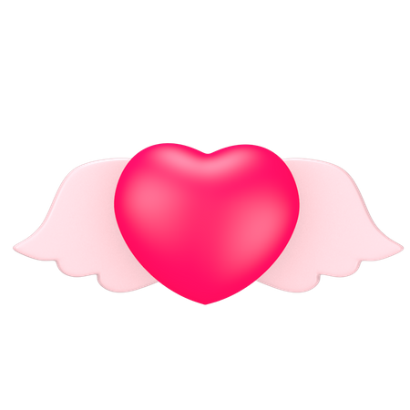 Heart Wings  3D Icon