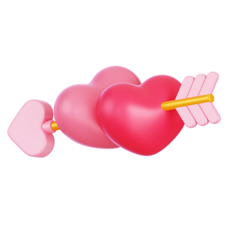 Heart with Arrow  3D Icon