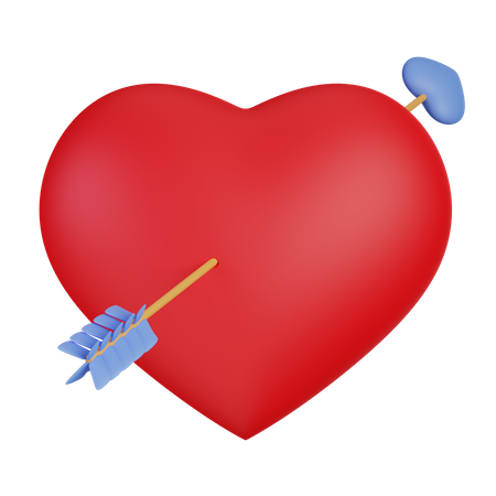Heart with arrow  3D Icon