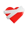 Heart with Bandage Emoji