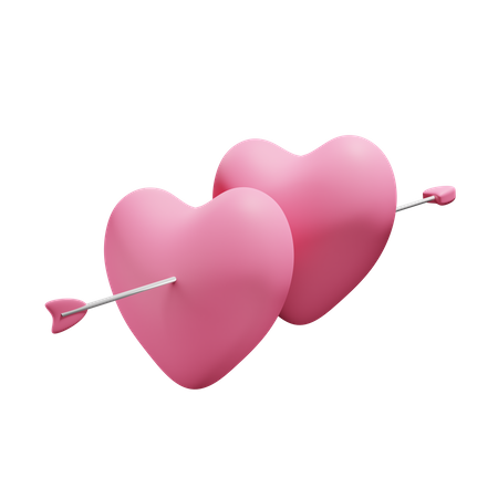 Heart With Bow  3D Icon