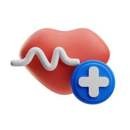 Heart With Medical  3D Icon