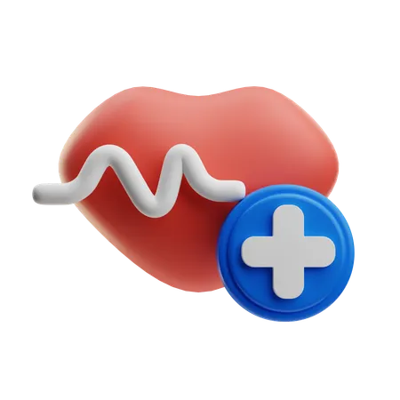 Heart With Medical  3D Icon
