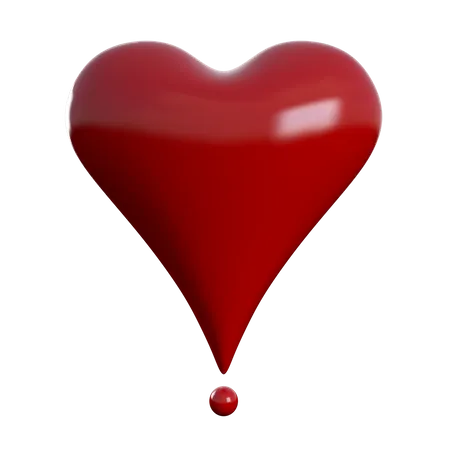 Heart with Sphere 3D Icon