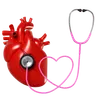 Heart With Stethoscope