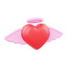 heart wings 3d