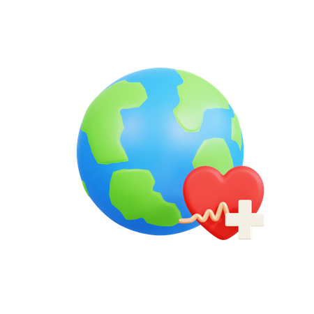 Heart World  3D Icon