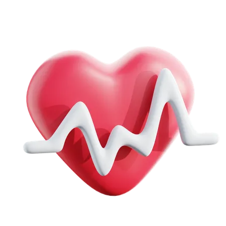 Heartbeat Medical 3 D Icon 3D Icon