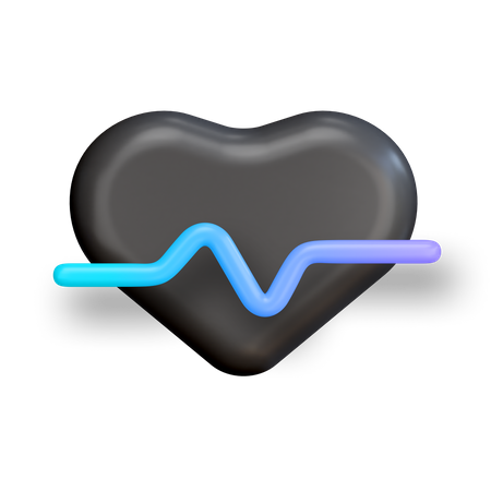 Heartbeat 3D Illustration