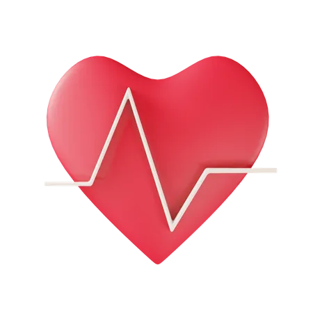 Heartbeat  3D Icon