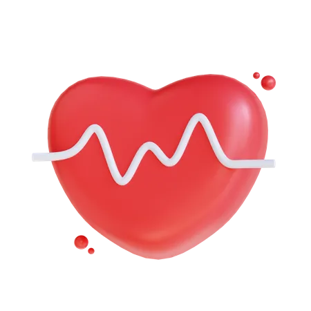 Heartbeat  3D Icon