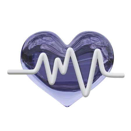 Heartbeat  3D Icon