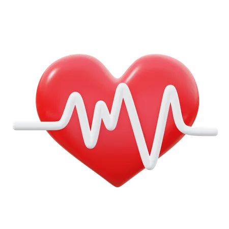 Heartbeat  3D Icon