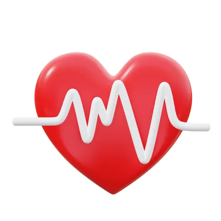 Heartbeat  3D Icon