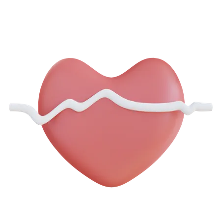 Heartbeat  3D Icon