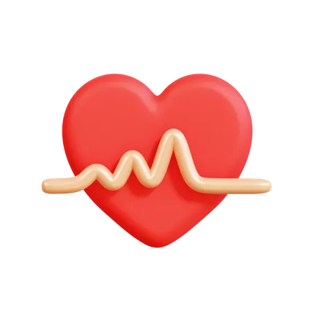 Heartbeat  3D Icon