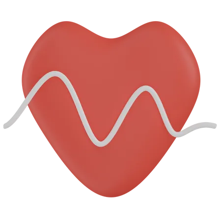 Heartbeat  3D Icon