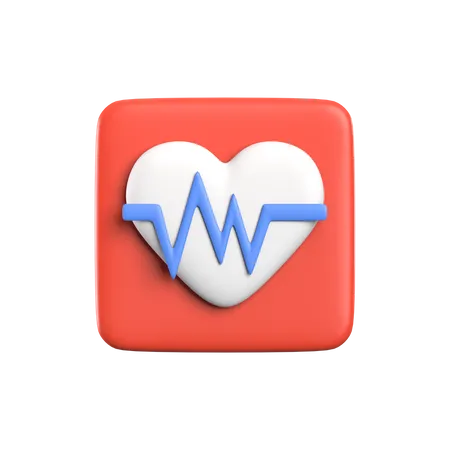 Heartbeat  3D Icon