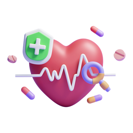 Heartbeat  3D Icon