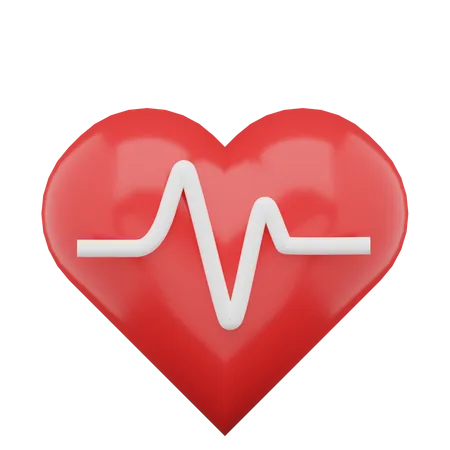 Heartbeat  3D Icon