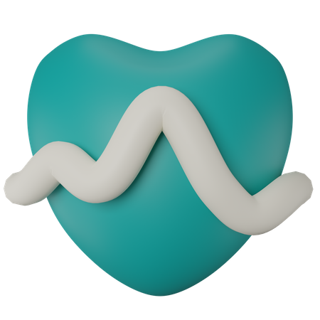 Heartbeat  3D Illustration