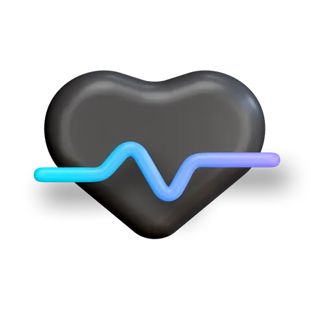 Heartbeat  3D Illustration