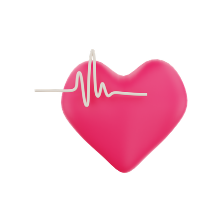 Heartbeat  3D Illustration