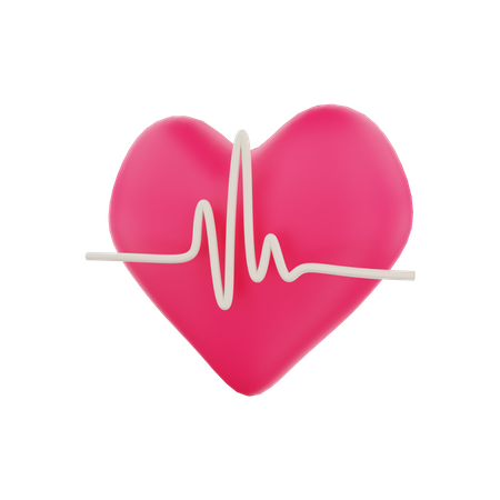 Heartbeat  3D Illustration