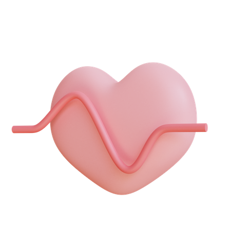 Heartbeat  3D Illustration