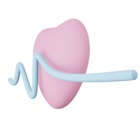 Heartbeat 3D Illustration