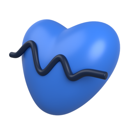 Heartbeat  3D Illustration