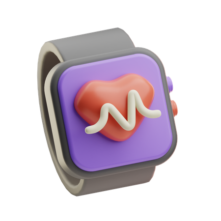 Heartbeat Monitoring  3D Icon