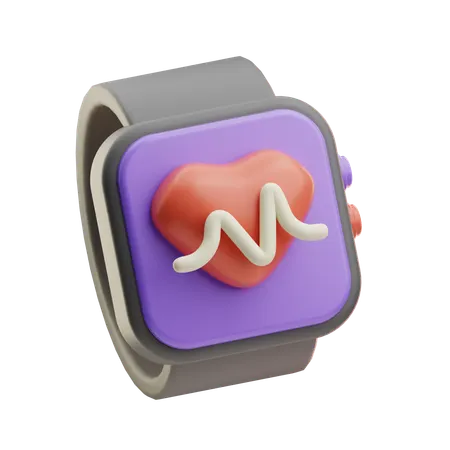 Heartbeat Monitoring  3D Icon