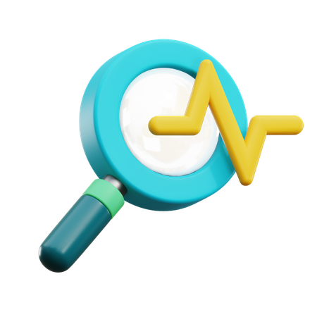 Heartbeat Research  3D Icon