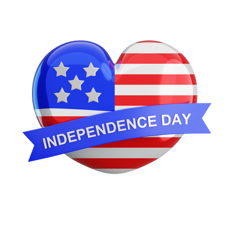 Hearth Independence Day  3D Icon