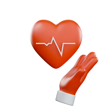 Heartrate 3D Illustration