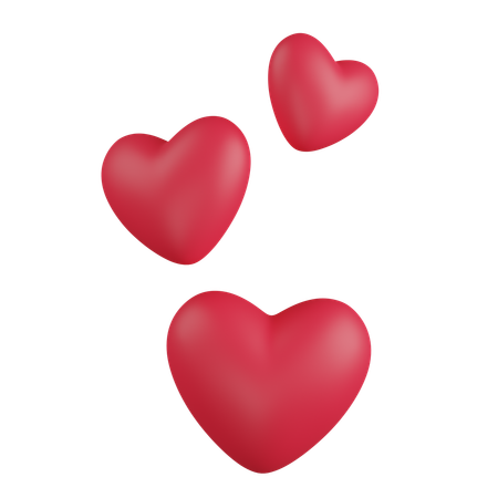 Hearts  3D Icon