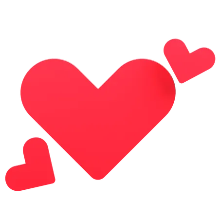 Hearts 3 D Icon Illustration 3D Icon