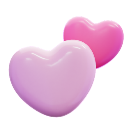 마음  3D Icon