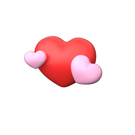 Hearts  3D Icon