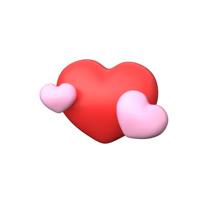 Hearts  3D Icon