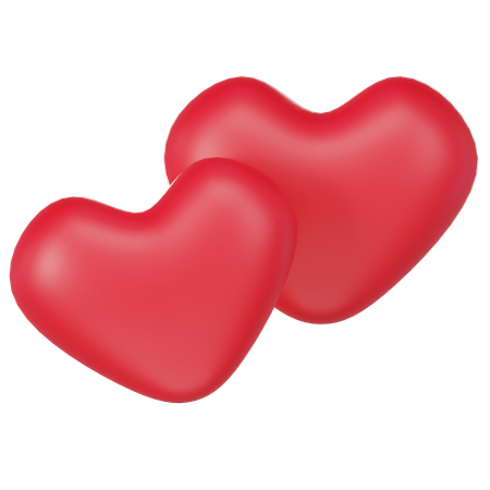 Hearts  3D Icon