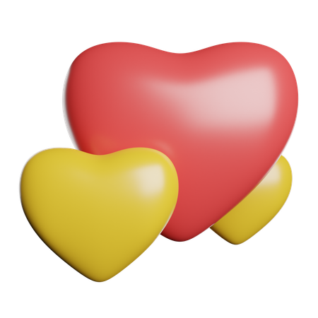 Hearts  3D Icon