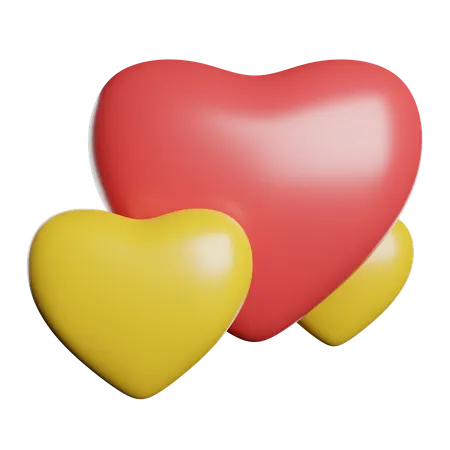 Hearts  3D Icon